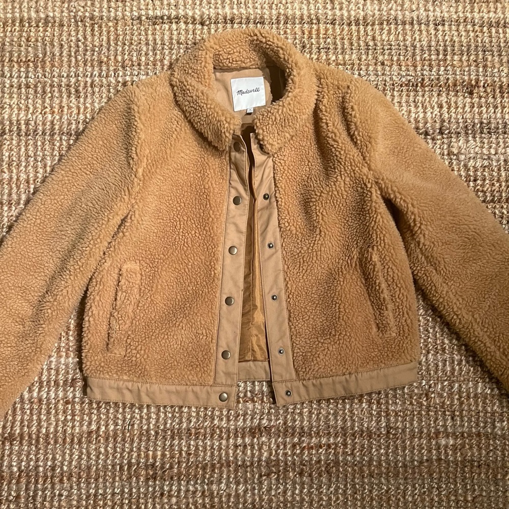 Madewell teddy cropped jacket